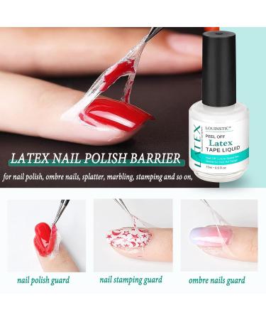 LOUINSTIC Quick Gel Polish Remover Kit - 3-5 Minute Nail Polish Removal with Peel Off Latex Tape Barrier - Buy Online on SooperMarket.com
