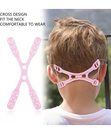 Adjustable Mask Extender Strap - Relieve Ear Pain & Pressure - Anti-Drop Lanyard - Face Mask Holder Hook - Transparent White/Blue/Pink/Black - Buy Online on SooperMarket.com