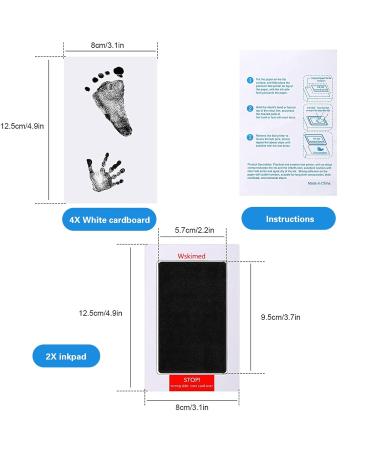 Baby Handprint & Footprint Set | 2 PCS Baby Impression Kit | Newborn & Pet Paw Print Gift - Buy Online on SooperMarket.com