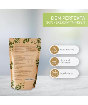 Sweetcare Premium Crystal Sugar - 2 x 1kg Vegan Sugar Substitute No Calories Low Carb with Erythritol & Stevia - Made in Germany - Buy Online on SooperMarket.com