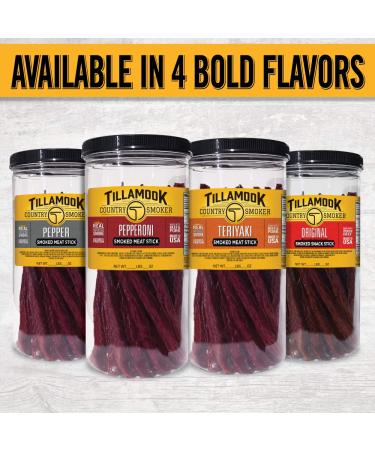 Tillamook Country Smoker Hardwood Smoked Teriyaki Sausages 15.2oz - 20 Count Jar - Buy Online on SooperMarket.com