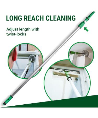 Unger EZ120UNGER OptiLoc Telescopic Window Cleaning Pole / Multi-Use Extension Pole- UNGER Window Cleaning Equipment Green - 1.25m 2 Section OptiLoc 1.25 m Pole - Buy Online on SooperMarket.com