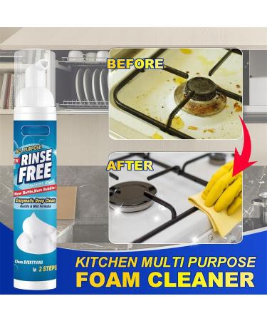 Dumalt Foam Cleaner Dumalt Rinse Free Foam Cleaner All Purpose Rinse Free Cleaning Spray Foam Cleaner Foaming Heavy Oil Stain Cleaner Deep Cleaning Spray Kitchen (1Pcs) - Buy Online on SooperMarket.com