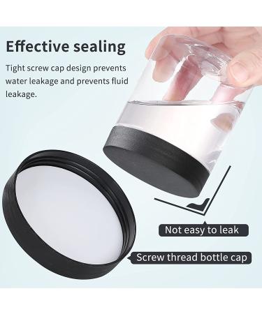 36PCS 8OZ Plastic Jars with Screw On Lids - Refillable Round Containers for Cosmetics, Food, and Slime (Clear & Black) - Buy Online on SooperMarket.com