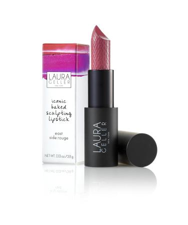 Laura Geller Iconic Baked Sculpting Lipstick - East Side Rouge 0.13 oz | Long-lasting Color & Hydration - Buy Online on SooperMarket.com