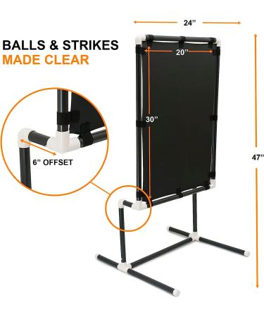 Official Size Strike Zone Target for Blitz Ball and Wiffle Ball - 32 x 22 - Easy Assembly - Buy Online on SooperMarket.com