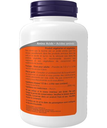 NOW Supplements Taurine Powder 227g - Buy Online on SooperMarket.com