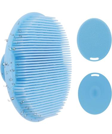Facial Brush Multifunctional Silicone Face Scrubber Hand Scrubber Waterproof Facial Cleansing Brushes for Skin Cleansing for Deep Cleansing Virtcooy Blue - Buy Online on SooperMarket.com