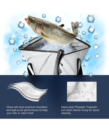Buffalo Gear 4018in White Watertight Fish Cooler Bag - 40 Quart - Buy Online on SooperMarket.com