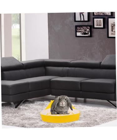 ORFOFE Box Pet Potty Urinal Rabbit Toilet Bedding for Rabbits Pet Pee Bedding for Guinea Pigs White Abs 24.5X18.5cm White - Buy Online on SooperMarket.com