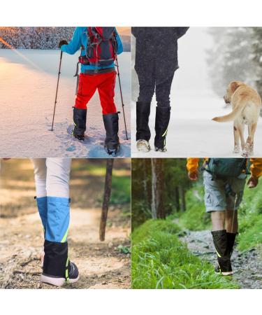 Jamuils Waterproof Gaiters for Kids - Adjustable Breathable Leg Protection for Snow Hiking Hunting & Skiing - Blue - Buy Online on SooperMarket.com