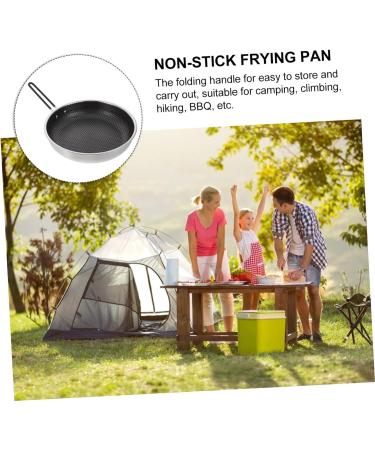 MAGICLULU Stainless Steel Griddle 1pc Outdoor Non Stick Pan Iron Honeycomb Water Cup Camping Skillet - Buy Online on SooperMarket.com