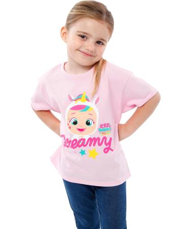 Cry Babies Magic Tears Dreamy Doll Girls T-Shirt | Official Merchandise | Ages 3-4 Years | Comfy Cotton Kids Clothing - Buy Online on SooperMarket.com