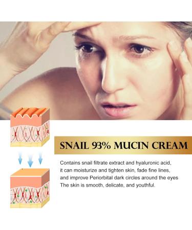 Snail Mucin Moisturiser Snail Cream Snail Mucin Cream with Hydrolyzed Collagen and Snail Filtrate Extract Anti Aging Face Cream for Hydrating Anti Wrinkles - Smooth Fine Lines - Anti Aging - Buy Online on SooperMarket.com