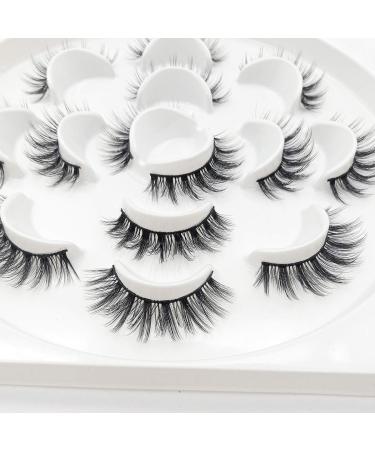 3D Natural Long False Eyelashes - Soft Bulk Lash for Girls Makeup (7PACK) - Buy Online on SooperMarket.com