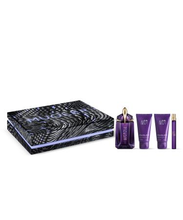 Mugler Alien Eau de Parfum - Women's Fragrance Set ($215 Value) - Floral & Woody - Perfume 2 Fl Oz 1.6 Fl Oz Body Lotion 1.6 Fl Oz Shower Gel 0.33 Fl Oz Travel Size Perfume
