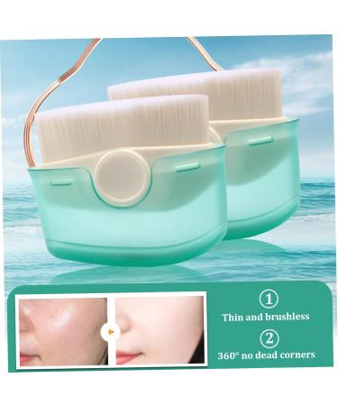 2pcs Sunscreen Applicator for Kids Sunscreen Lotion Applicator Set with Protective Cap Fast Brush Liquid Cream Powder sunblock applicator for kids - Buy Online on SooperMarket.com