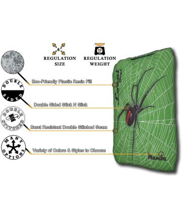 Lime Mamba Series ACL Comp Approved Cornhole Bags 2021-2022 - Set of 4, Made in USA - Buy Online on SooperMarket.com