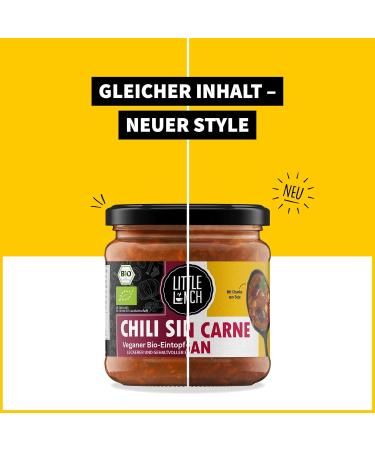 Little Lunch Organic Stew Chili Sin Carne | 100% Vegan Gluten-Free Lactose-Free | No Added Sugar or Artificial Additives | 6 x 350ml - Buy Online on SooperMarket.com
