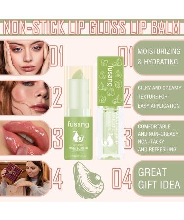 2PCS Color Changing Lipstick & Lip Oil Set | Hydrating Long-Lasting Plumping Gloss | Moisturizing Non-Sticky Tinted Lip Balm - Perfect for All Skin Tones - Buy Online on SooperMarket.com