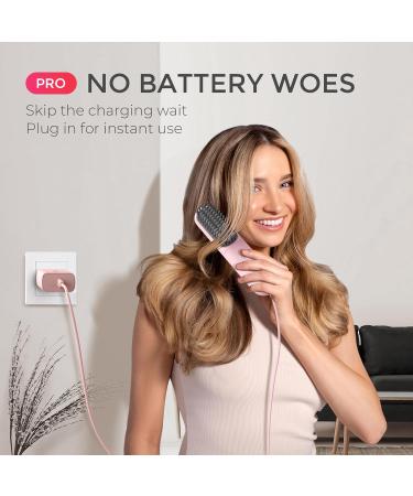 Buy TYMO Cordless Hair Straightener Brush - Portable Mini Ionic Hot Comb for Travel | Lightweight Fast Charging & Cordless Hair Styling Tool for Women - Buy Online on SooperMarket.com