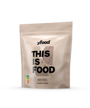 Yfood powder Classic Choco delicious drinking meal for on the go this is food powder 25g protein 17 meals 26 vitamins and minerals 1.5kg bag taste chocolate