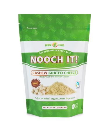NOOCH IT! Fair Trade Dairy-Free Cashew Grated Cheeze 12oz (Vegan "Parm", Gluten-Free)