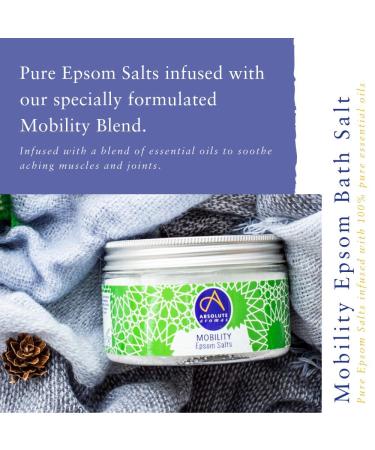Buy Absolute Aromas Mobility Epsom Salt 575g - Magnesium Sulfate with Pure Essential Oils - Peppermint Rosemary & Eucalyptus for Muscle & Joint Relief - International Shipping Available - Buy Online on SooperMarket.com