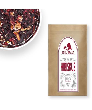 Hibiscust tea organic 250g |Noble herb - organic hibiscus flowers dried - hibiscus tea - premium hibiscus flower tea - Hibiscus tea - organic hibiscus flowers cut - free of artificial additives - KBA organic hibiscus flowers 250 g