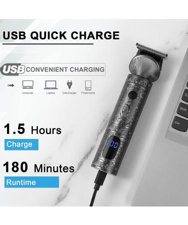 Hatteker 6-in-1 Professional Beard Trimmer Kit for Men - Cordless Hair Clipper and Grooming Set - Buy Online on SooperMarket.com
