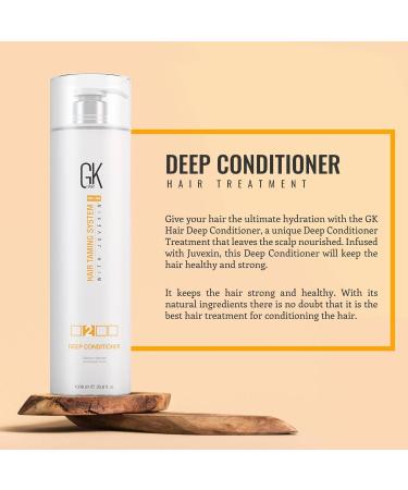 GK HAIR Global Keratin Deep Conditioner Masque 1000ml - Intense Hydrating Treatment for Dry, Damaged, Color-Treated Hair - Buy Online on SooperMarket.com