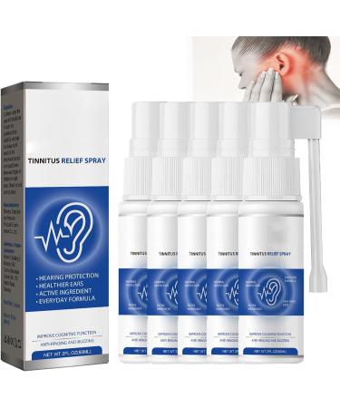 Tinnidrop Tinnitus Relief Spray Tinnitus Spray 2024 New Tinnitus Relief for Ringing Ears-Spray Ear Tinnitus Relief for Relieves Tinnitus (5pcs)
