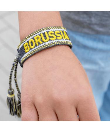 Shop BVB Fabric Bracelet - Adjustable Size 1.8cm Wide - Premium Polyester | International Shipping - Buy Online on SooperMarket.com