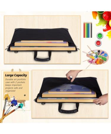 EUYZOU Art Portfolio Case 20 x 26 - Large Storage Folder with Handle for Poster Board - Art Carrying Tote Bag - Buy Online on SooperMarket.com