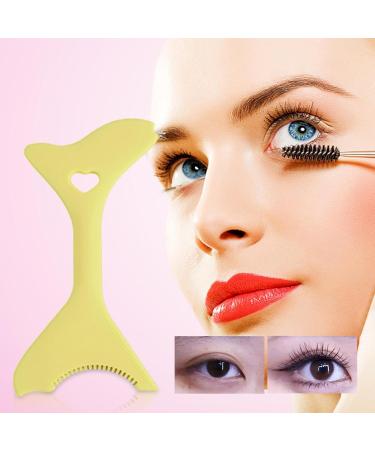 Eyeliner Guide Tool - Portable Multifunctional Eyeliner Stencils - Mascara Shield for Beginners Eyebrow Stencils for Winged Eyeliner Lashes Lip Liner Dalynn Yellow - Buy Online on SooperMarket.com