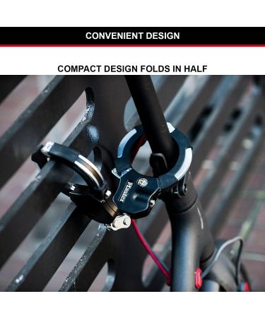 Master Lock Certified E-Scooter & Bicycle Lock | Patented Handcuff Design | 36 cm Security Solution for Scooters Bikes & Strollers | Durable Black Key Lock - Buy Online on SooperMarket.com