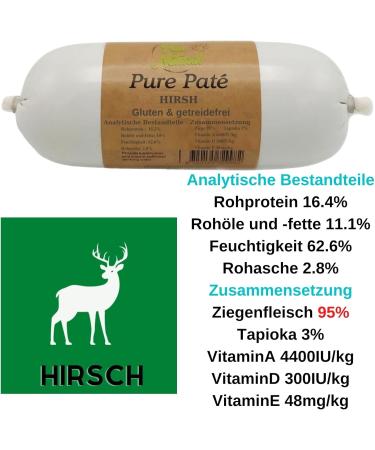 Paw Natural Dog Sausage - Gluten & Grain-Free Venison | Firm Slices | 3x400g Pack - Largest Variety Available - Buy Online on SooperMarket.com