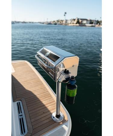 Magma Products T10-185 Double Locking Stowable Pedestal Mount - Silver, One Size - Buy Online on SooperMarket.com