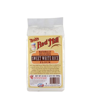 Bob's Red Mill Sweet White Rice Flour 24oz (Pack of 4) - Gluten-Free & Versatile - Buy Online on SooperMarket.com