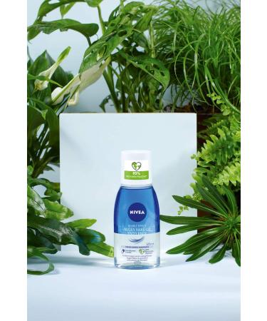 Nivea Double Effect Eye Make-Up Remover 125ml | Sensitive Eye Cleanser | Waterproof Makeup Remover (2 Pack) - Best for Gentle Makeup Removal - Buy Online on SooperMarket.com