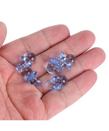 200 Pieces Blue Acrylic Pacifier Accessories - Mini Baptism & Baby Birthday Decorations | Perfect Gift Item - Buy Online on SooperMarket.com