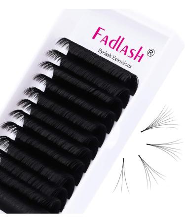 Fadlash Easy Fan D Curl 0.07 19mm Single Russian Eyelashes Extensions - Natural Look Blooming Lashes - 19mm 0.07-D - Buy Online on SooperMarket.com
