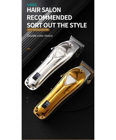 MAYIT Gold Hair Clippers for Men - High Power Electric Salon Clipper with Digital Display & Base Charging - Buy Online on SooperMarket.com