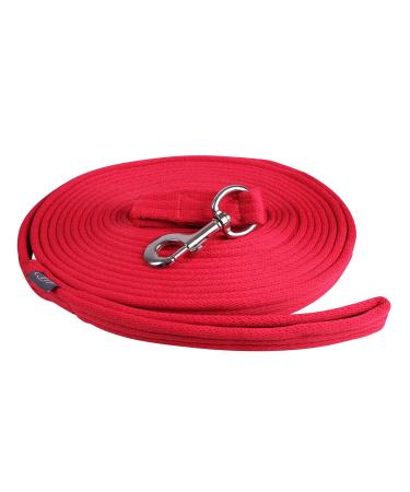 Lunging line lunge lead rope QHP 8m with bag 9 colors (red)