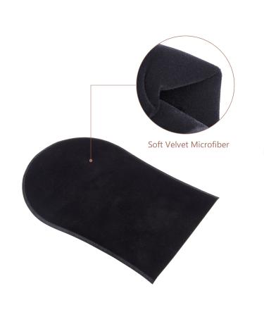 Noverlife Self Tanning Mitts Set - Premium Exfoliating Tan Applicator Kit for Back, Face, Body - 2 Pair Black Washable Gloves for Sunless Lotion, Cream, Spray Tanner - Soft, Durable Palm Mitts Included - 4pcs - Buy Online on SooperMarket.com