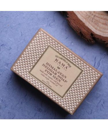 Kama Ayurveda Himalayan Deodar Soap for Men with Organic Cold Pressed Extra Virgin Coconut Oil 125g - Buy Online on SooperMarket.com