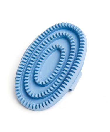 ROMA Rubber Curry Comb Blue Large