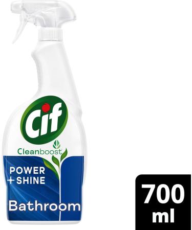 (6 x 700ml) Cif Power and Shine Bathroom Spray | Removes 100% of Limescale and Soap Scum | Water and Dirt Repellent Technology | Value Pack - Buy Online on SooperMarket.com