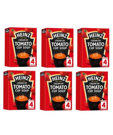 Heinz Cream of Tomato Cup Soup 6 x 88g (24 Sachets)