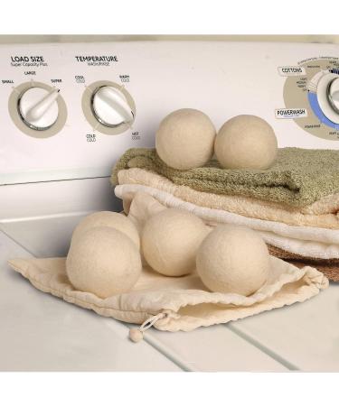 Support Plus Wool Dryer Balls - Eco-Friendly Reusable Natural Fabric Softener Set of 6 | Shop Internationally - Buy Online on SooperMarket.com